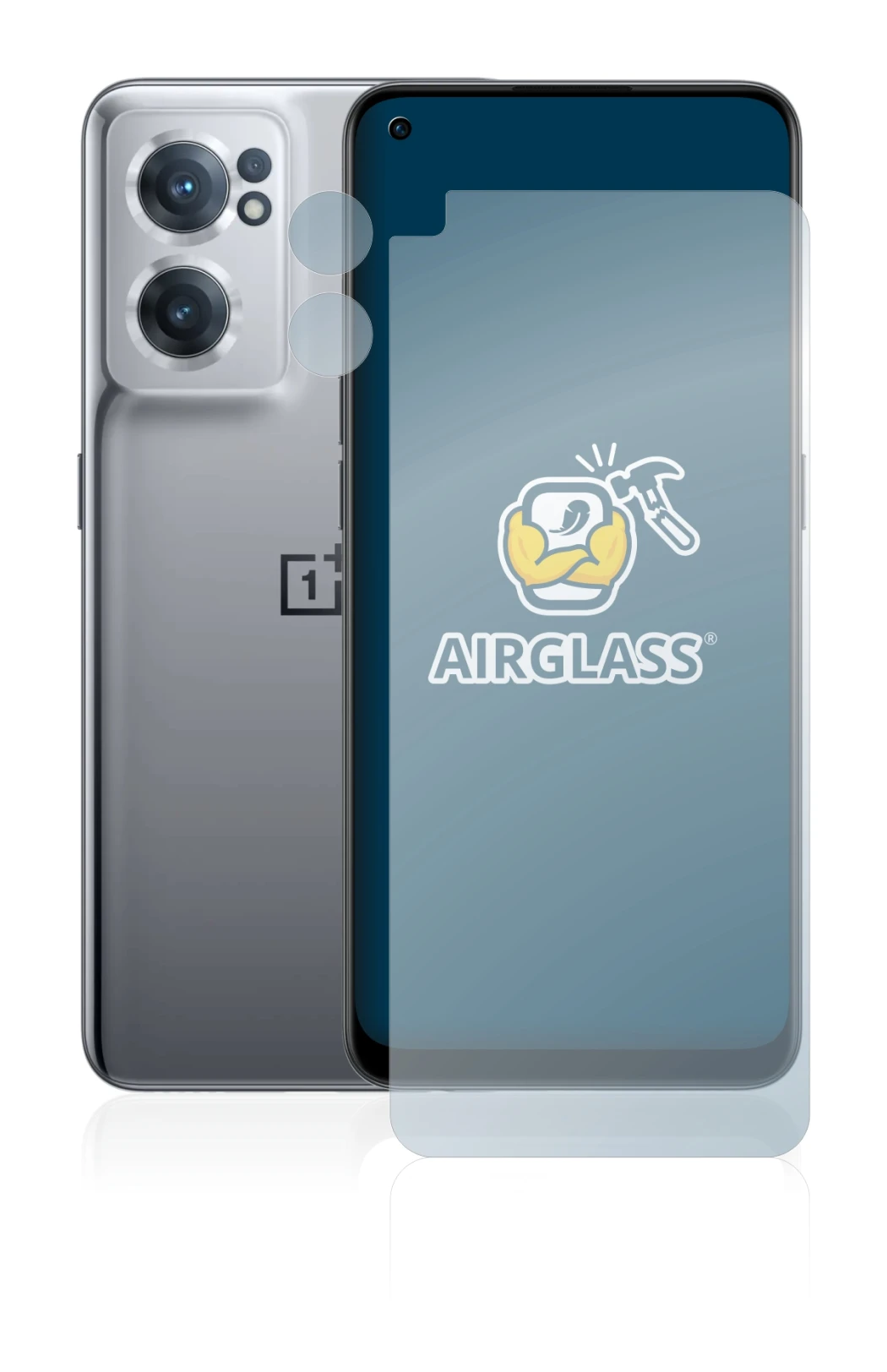 Image de l'appareil OnePlus Nord CE 2 5G (Avant+Caméra) avec une grande variété de protections d'écran.