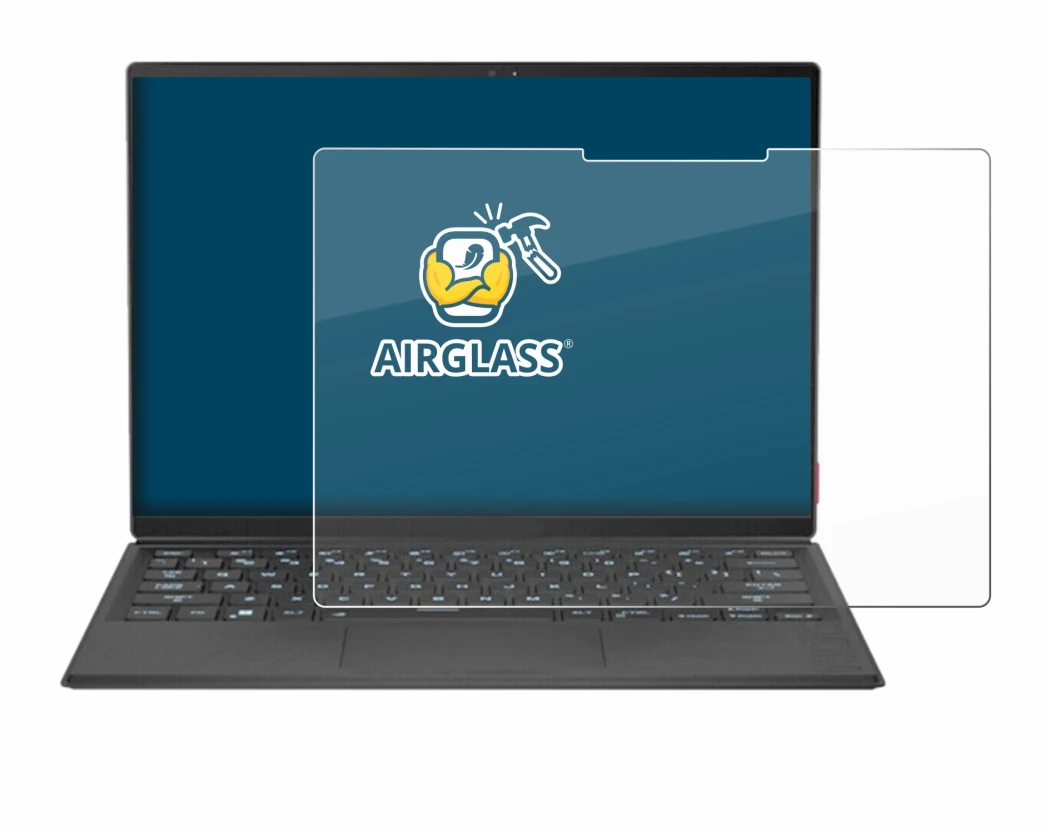 Image de l'appareil ASUS Rog Flow Z13 2022 avec une grande variété de protections d'écran.