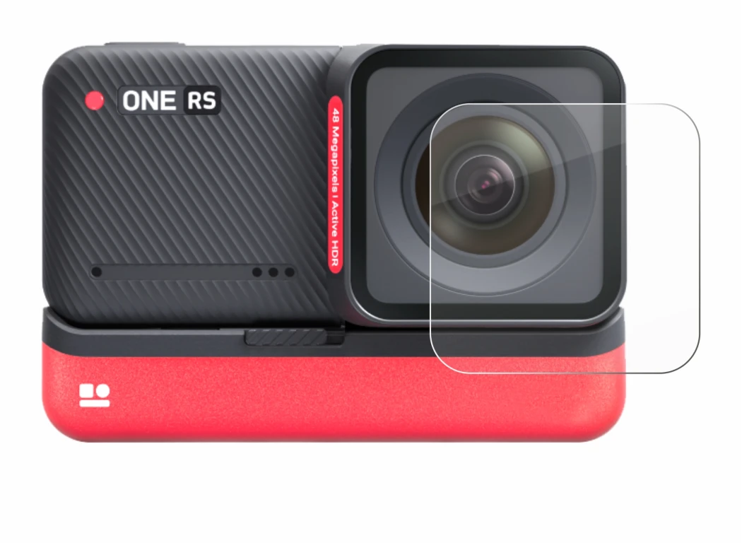 Image de l'appareil Insta360 One RS 4K Edition (Lentille) avec une grande variété de protections d'écran.