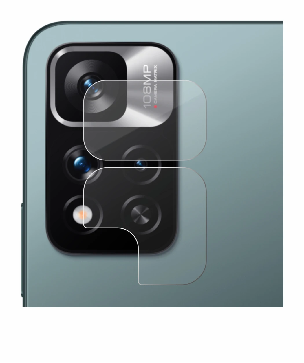 Image de l'appareil Xiaomi Redmi Note 11 Pro+ 5G (Caméra UNIQUEMENT) avec une grande variété de protections d'écran.