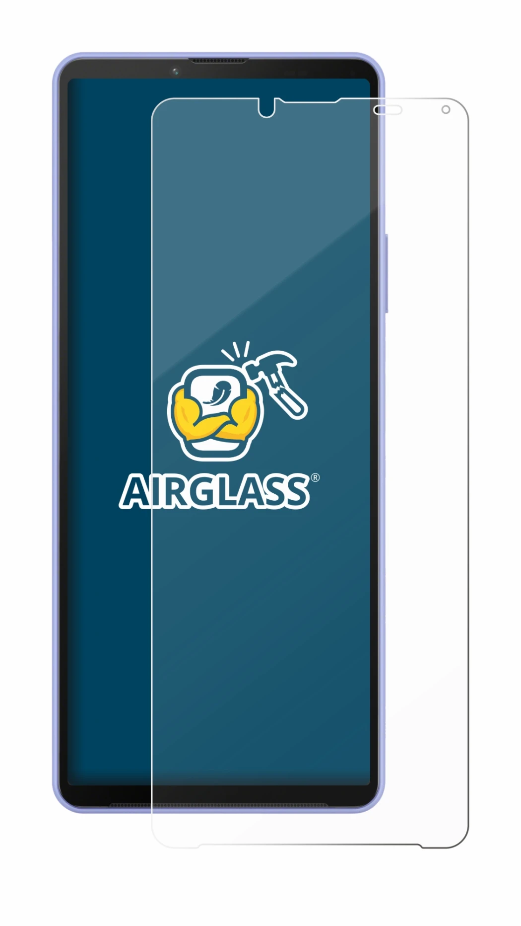 Image de l'appareil Sony Xperia 10 IV avec une grande variété de protections d'écran.