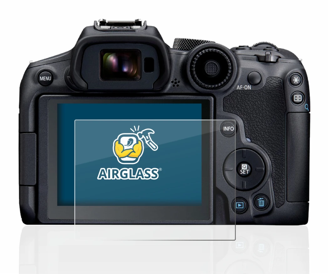 Image de l'appareil Canon EOS R7 avec une grande variété de protections d'écran.