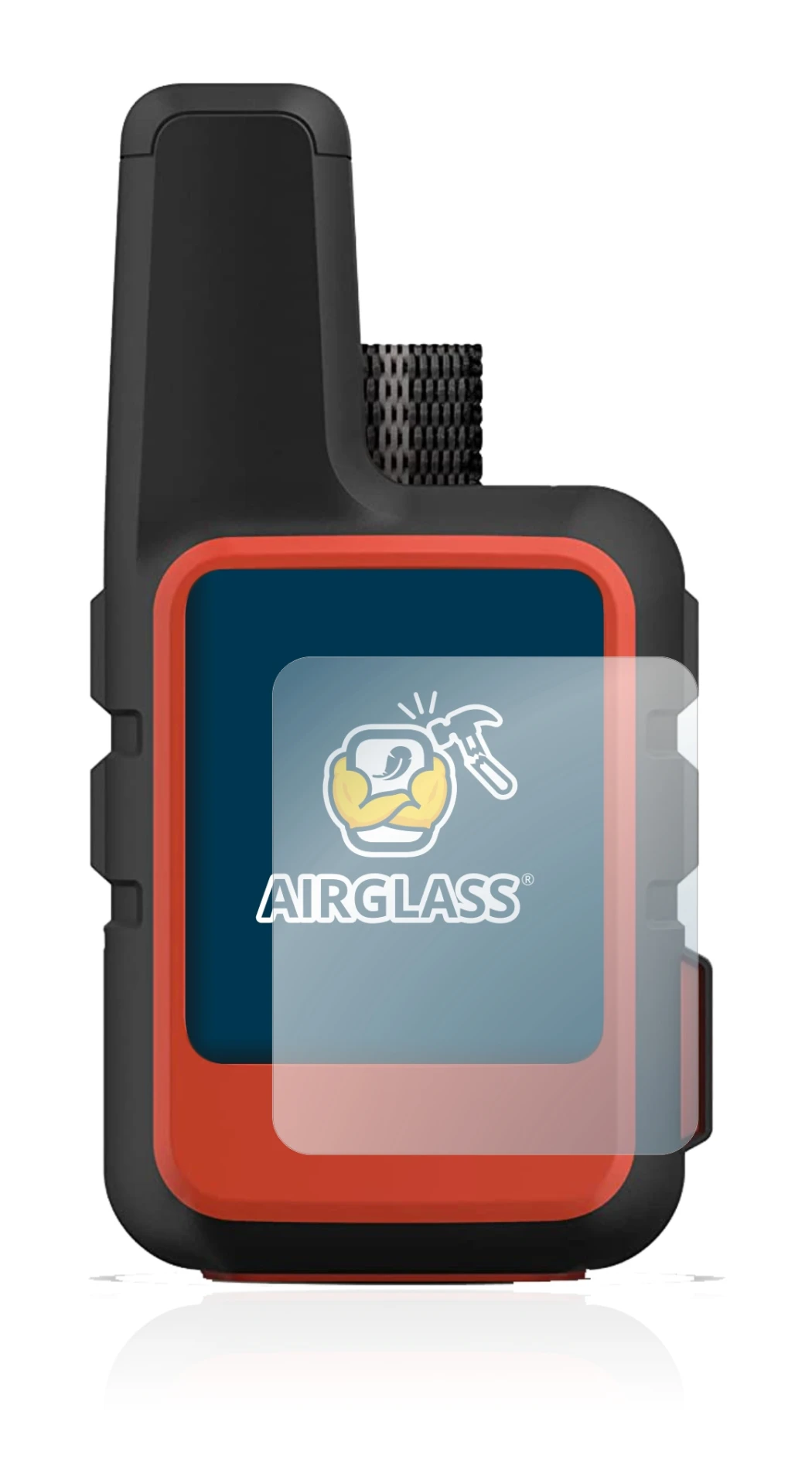 Image de l'appareil Garmin inReach Mini 2 avec une grande variété de protections d'écran.