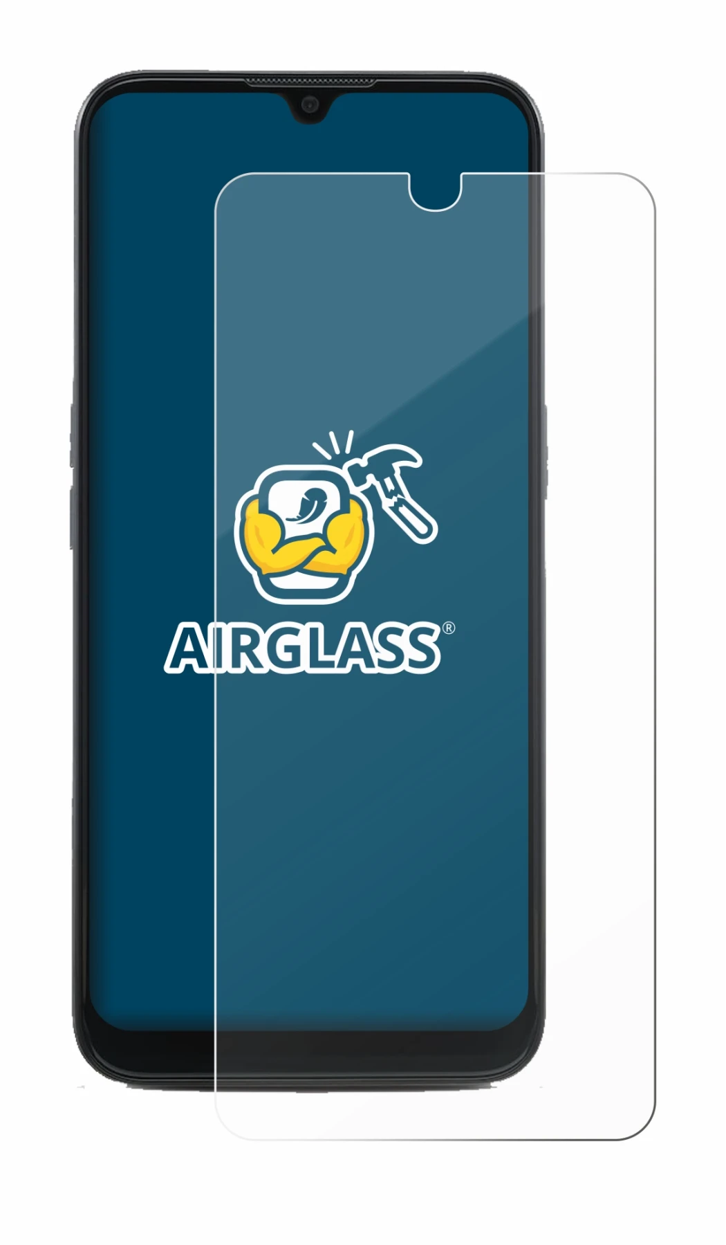 Image de l'appareil Doro 8100 avec une grande variété de protections d'écran.