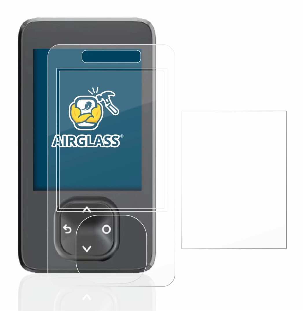 Image de l'appareil Dexcom G7 CGM avec une grande variété de protections d'écran.