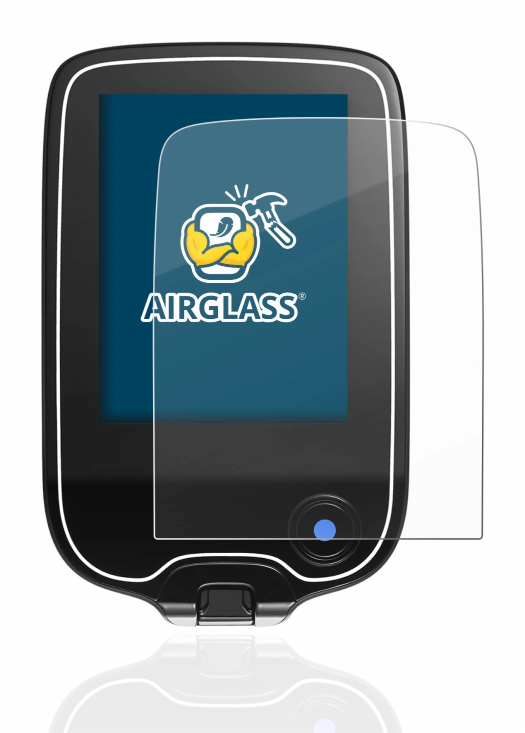 Image de l'appareil Freestyle Libre 3 avec une grande variété de protections d'écran.