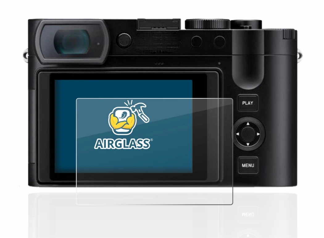 Image de l'appareil Leica Q3 avec une grande variété de protections d'écran.