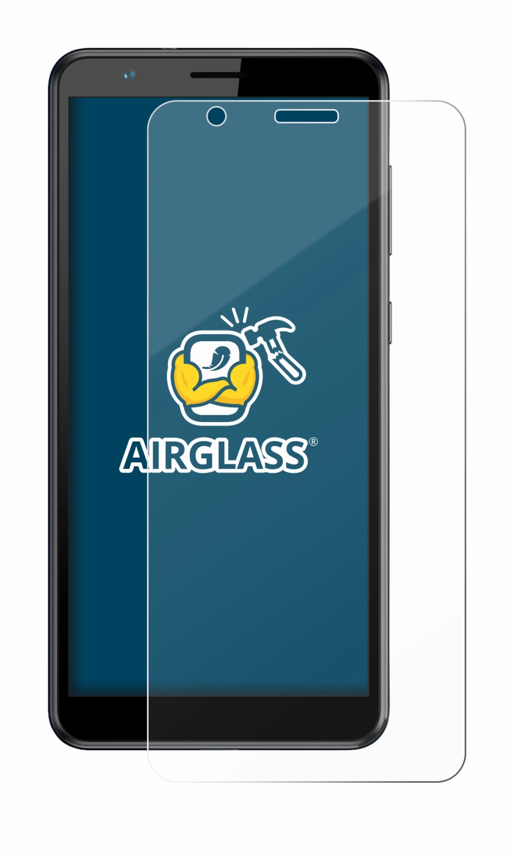 Image de l'appareil ZTE Blade A31 avec une grande variété de protections d'écran.