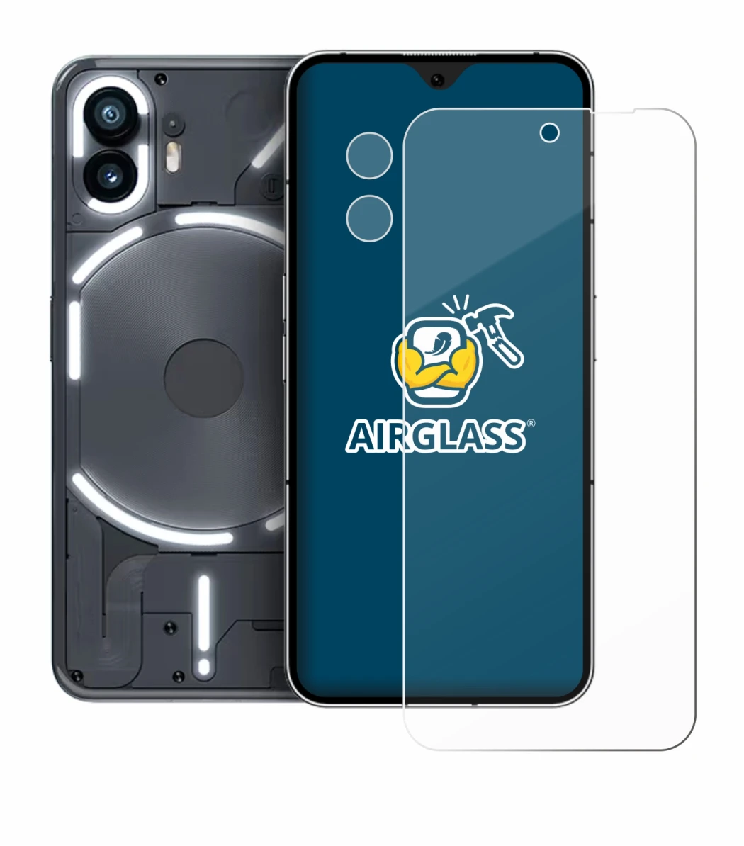 Image de l'appareil Nothing Phone (2) (Avant+Caméra) avec une grande variété de protections d'écran.