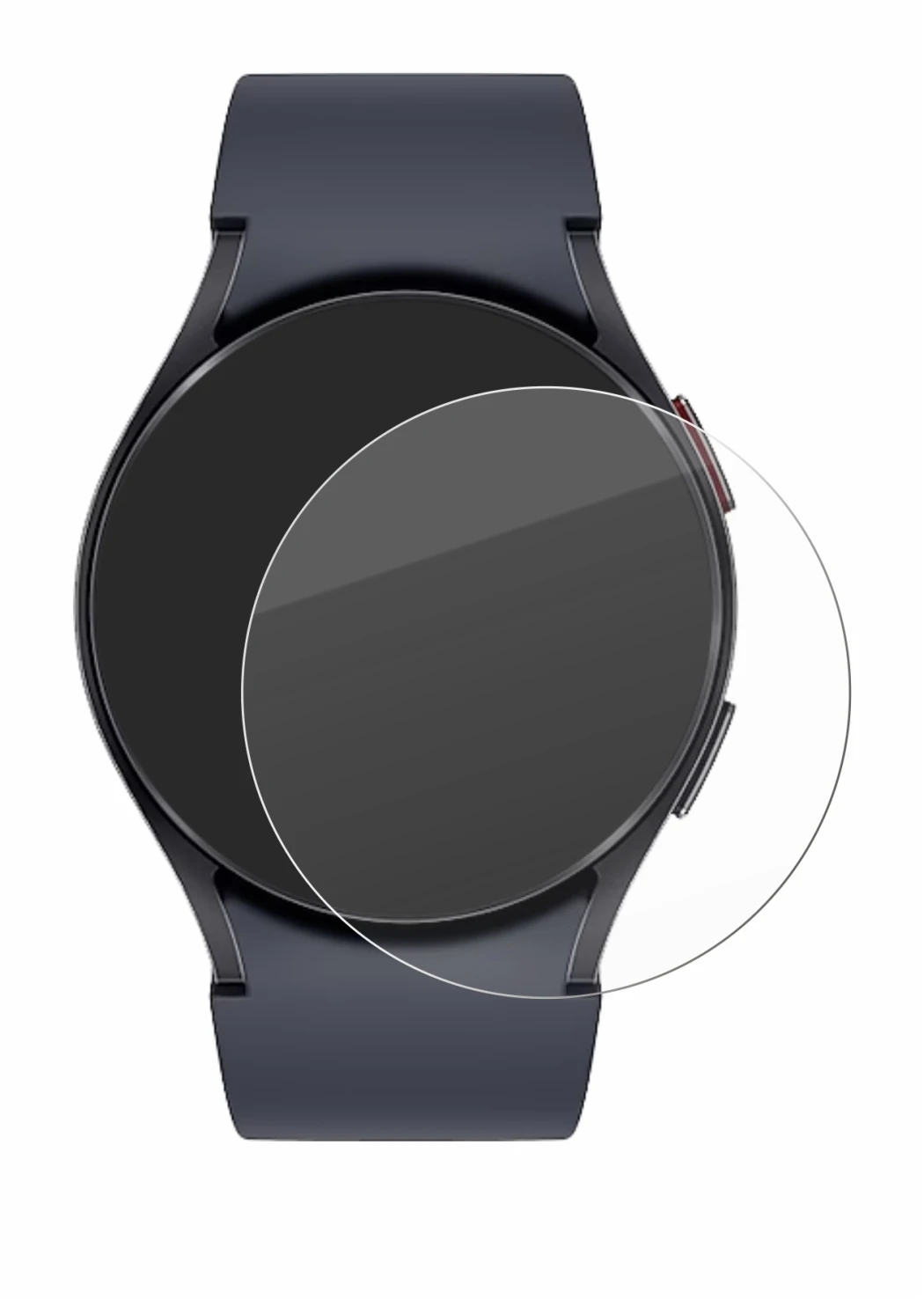 Image de l'appareil Samsung Galaxy Watch 6 (40 mm) avec une grande variété de protections d'écran.