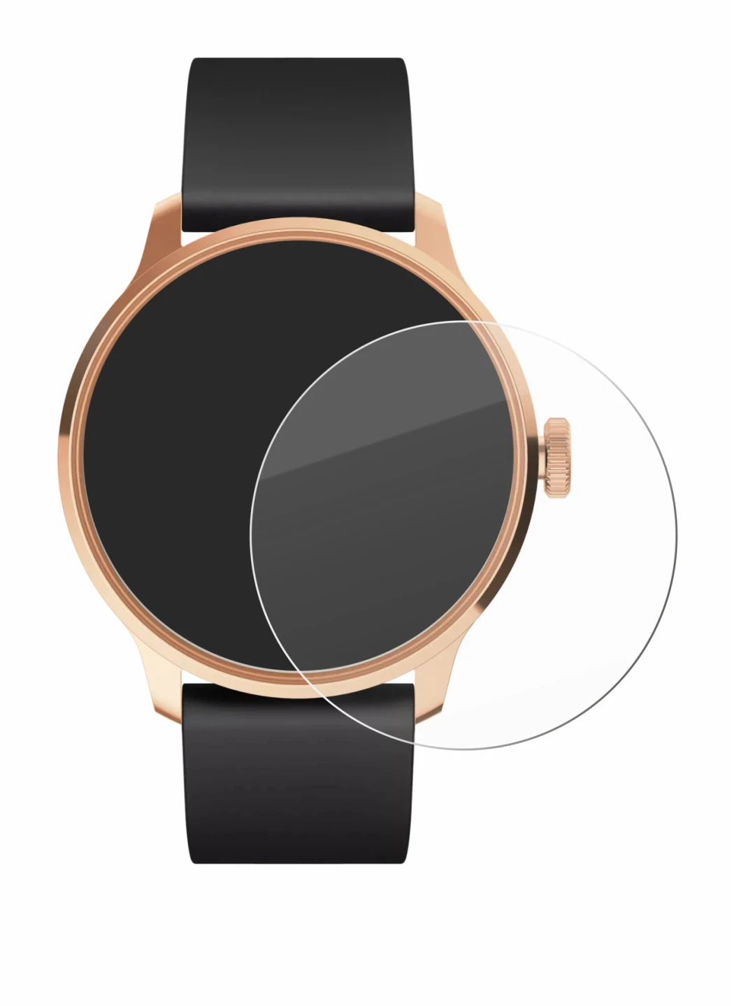 Image de l'appareil Withings ScanWatch Light avec une grande variété de protections d'écran.