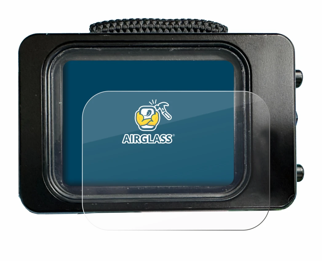 Image de l'appareil Divesoft Freedom dive computer avec une grande variété de protections d'écran.