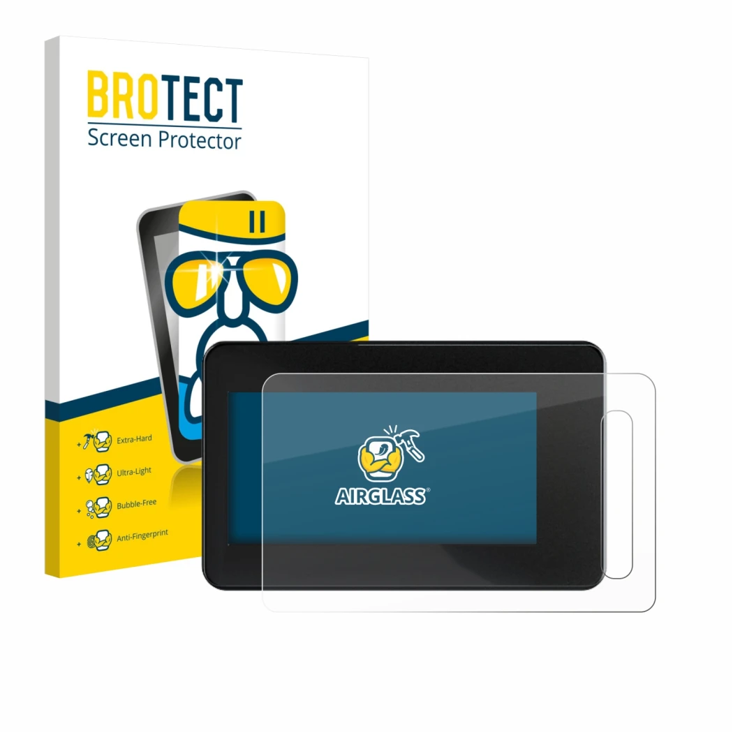 Face avant d’un emballage produit avec le logo de la marque BROTECT. À côté, l’appareil Shimano Steps SC-EN600 est représenté