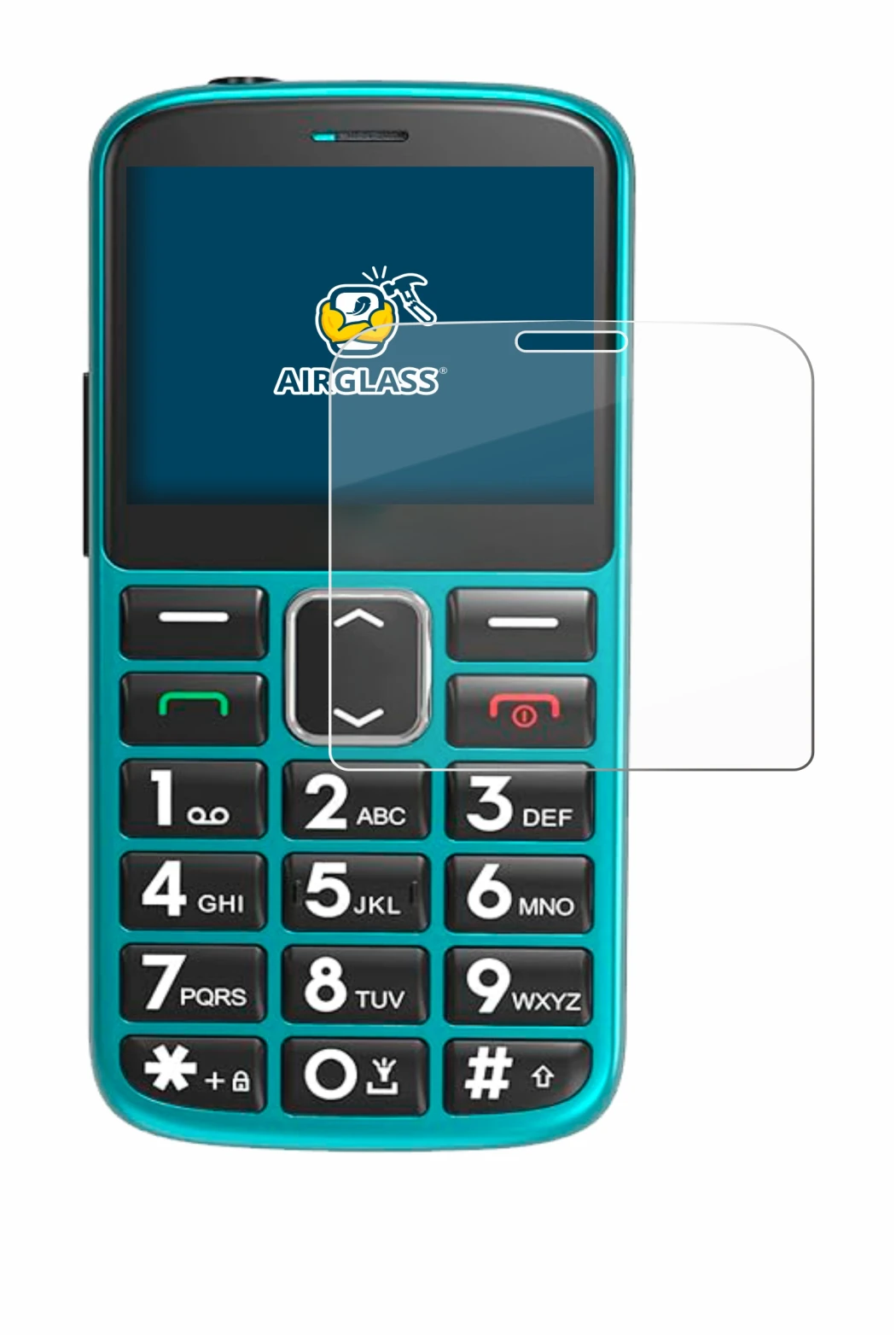 Image de l'appareil Uleway Seniorenhandy avec une grande variété de protections d'écran.