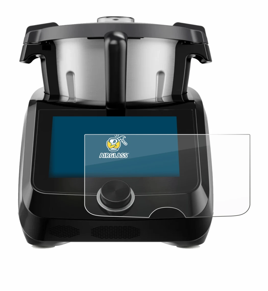 Image de l'appareil SilverCrest Monsieur Cuisine Smart BLACK EDITION avec une grande variété de protections d'écran.