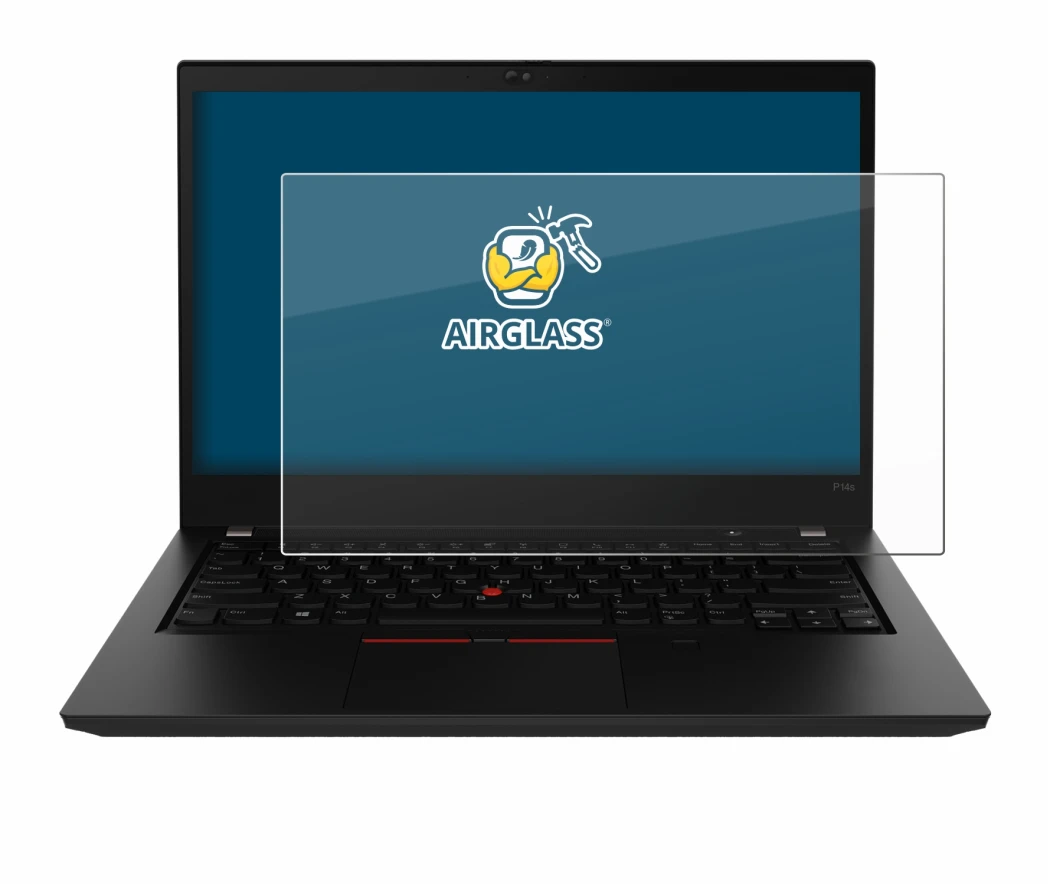 Image de l'appareil Lenovo ThinkPad P14s Gen 2 avec une grande variété de protections d'écran.