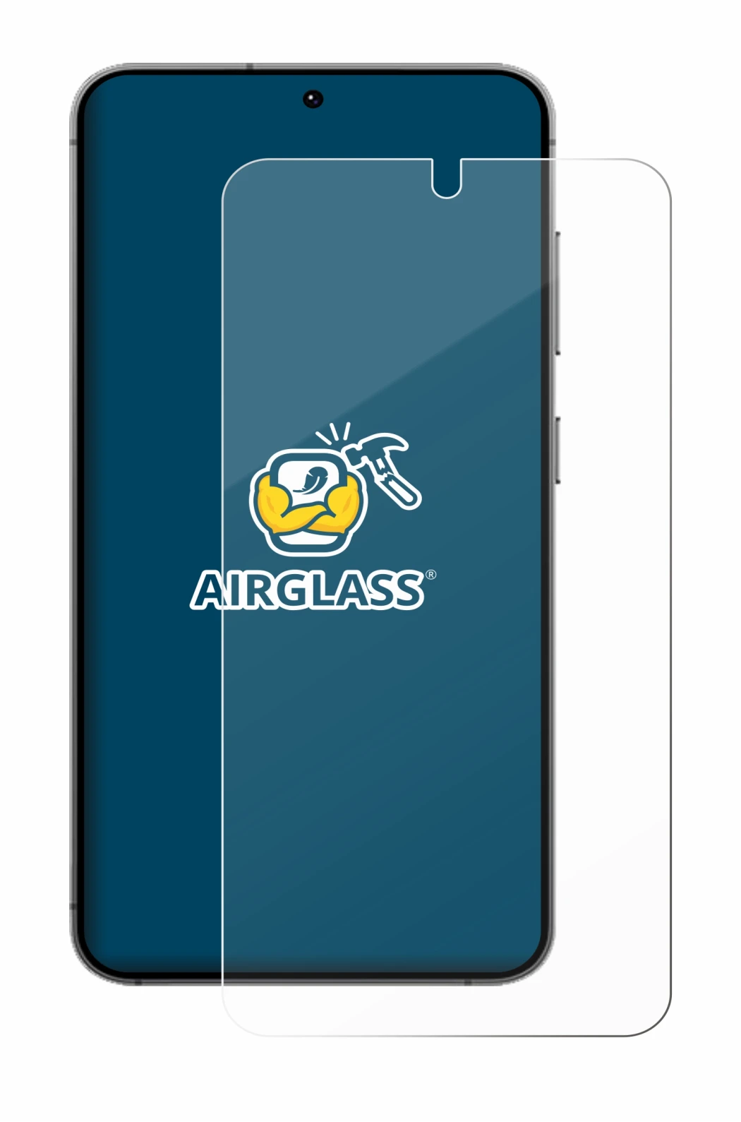 Image de l'appareil Samsung Galaxy S24 avec une grande variété de protections d'écran.