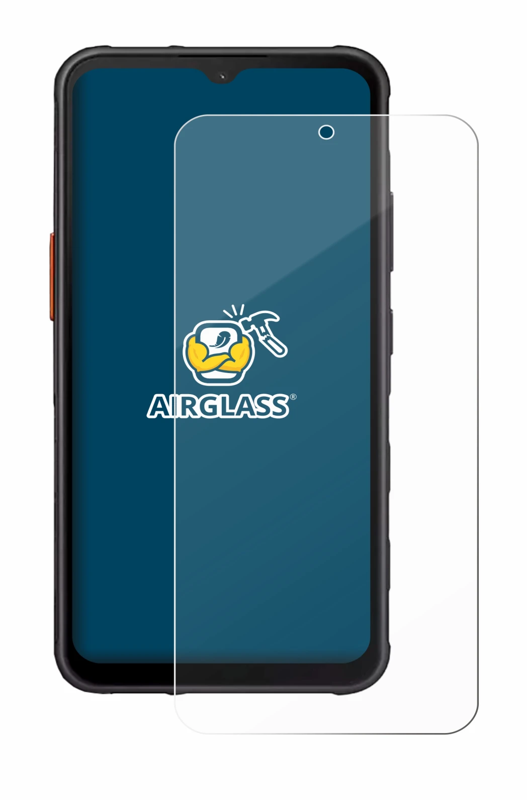 Image de l'appareil Samsung Galaxy XCover 7 avec une grande variété de protections d'écran.