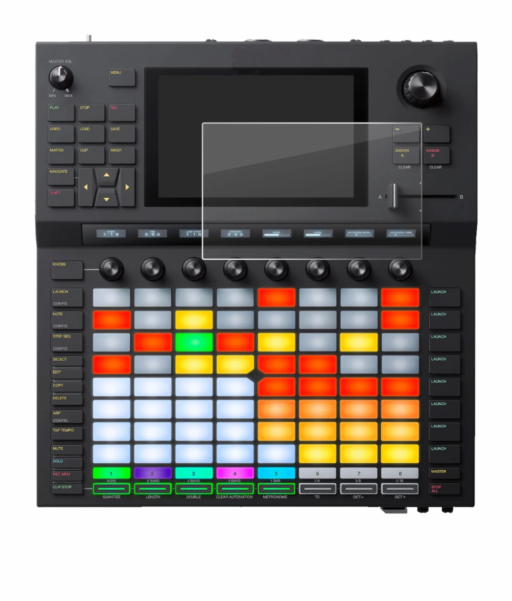 Image de l'appareil Akai Force avec une grande variété de protections d'écran.