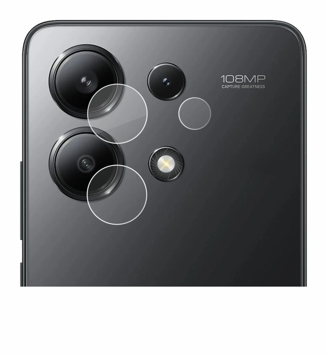 Image de l'appareil Xiaomi Redmi Note 13 (Caméra UNIQUEMENT) avec une grande variété de protections d'écran.