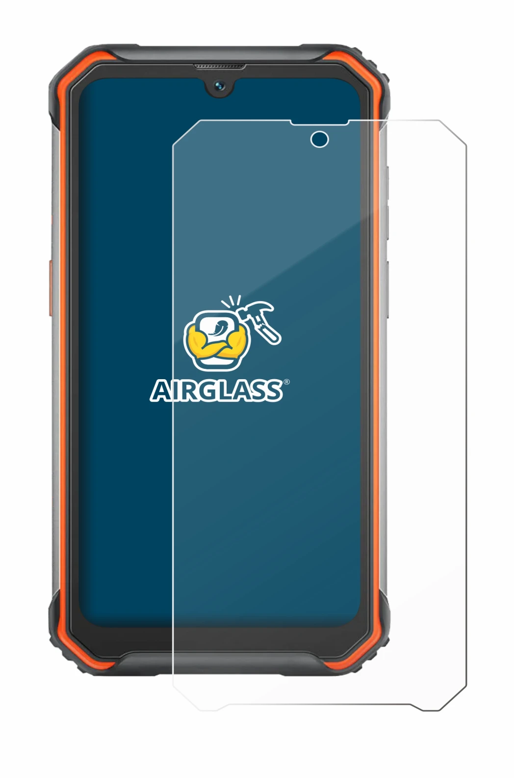Image de l'appareil Blackview BV7200 avec une grande variété de protections d'écran.