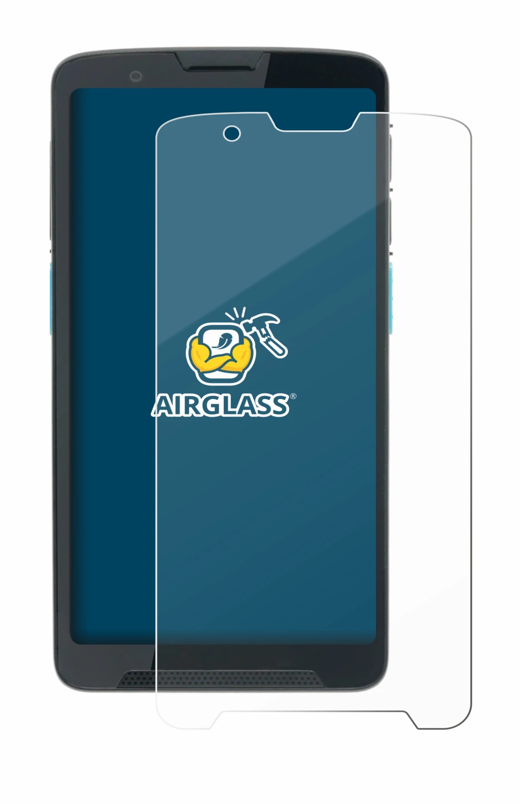 Image de l'appareil Unitech EA660 avec une grande variété de protections d'écran.