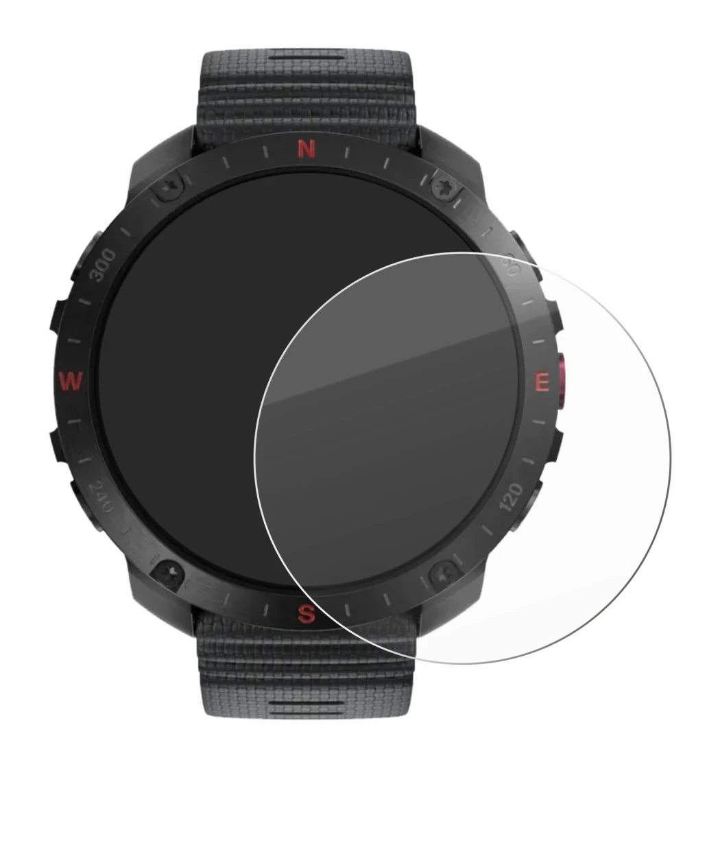 Image de l'appareil Polar Grit X2 Pro avec une grande variété de protections d'écran.