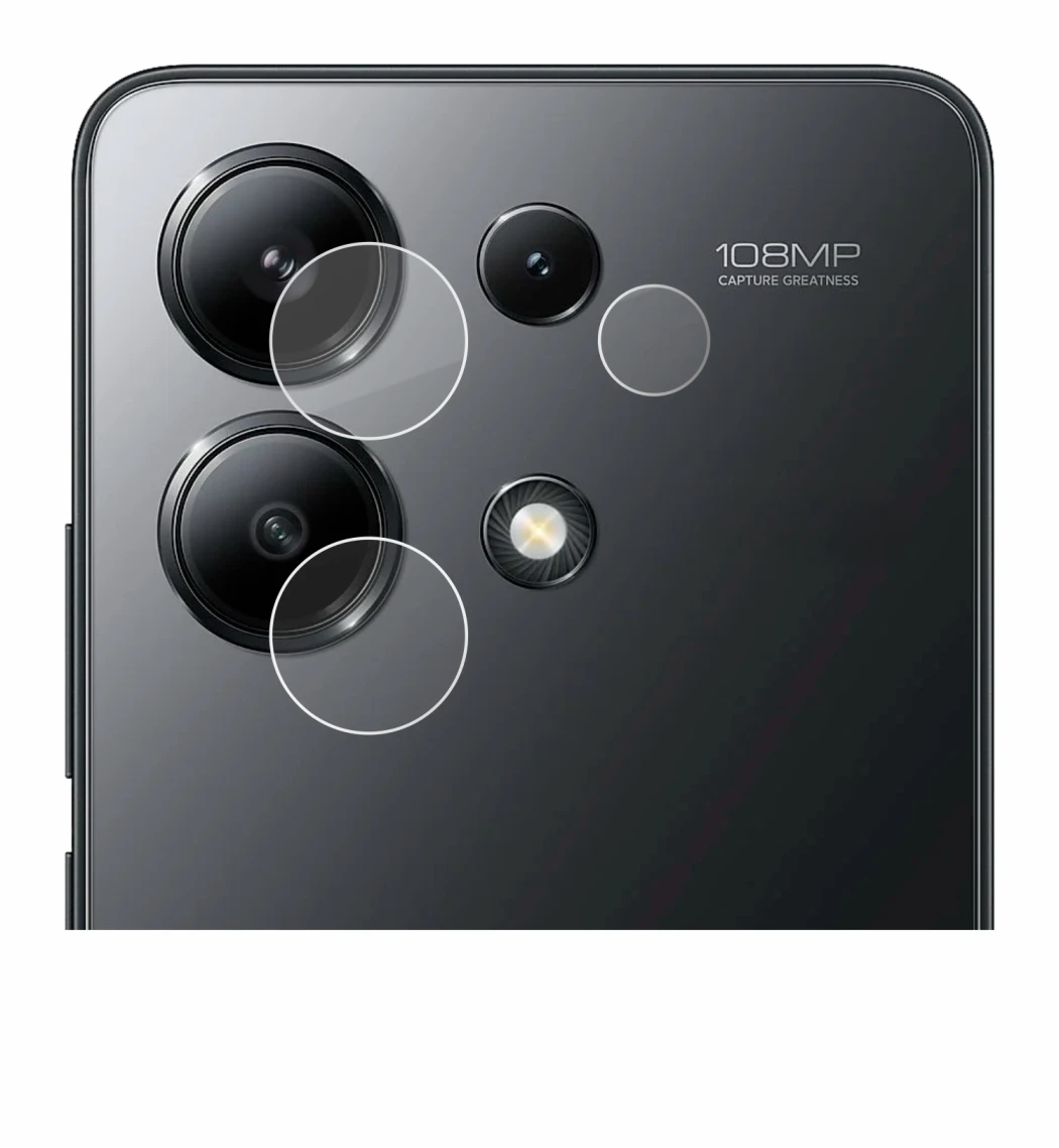 Image de l'appareil Xiaomi Redmi Note 13 4G (Caméra UNIQUEMENT) avec une grande variété de protections d'écran.