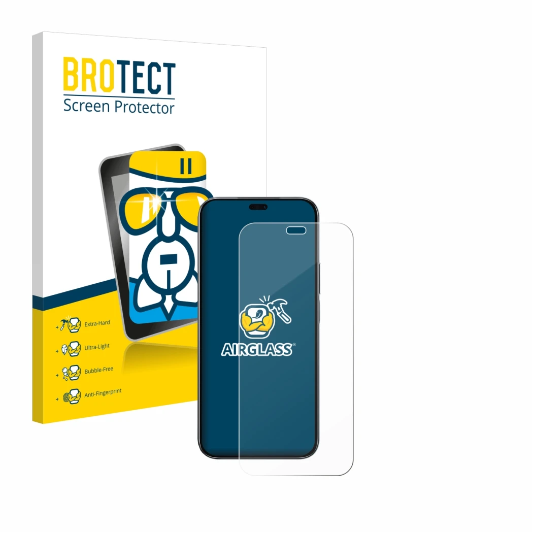 Face avant d’un emballage produit avec le logo de la marque BROTECT. À côté, l’appareil Honor 200 Lite est représenté avec la 