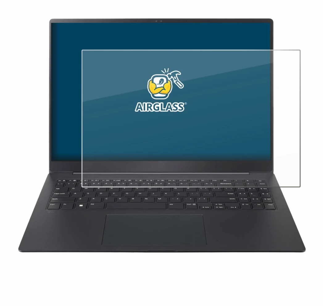 Image de l'appareil LG gram Pro 16 2024 avec une grande variété de protections d'écran.