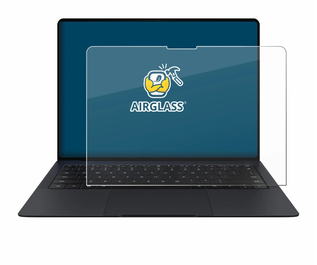 Image de l'appareil Huawei MateBook X Pro 2024 avec une grande variété de protections d'écran.