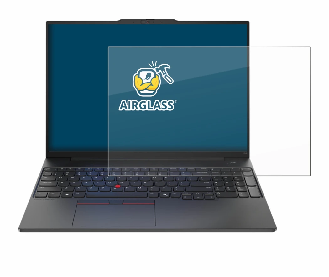 Image de l'appareil Lenovo ThinkPad E16 Gen 2 avec une grande variété de protections d'écran.