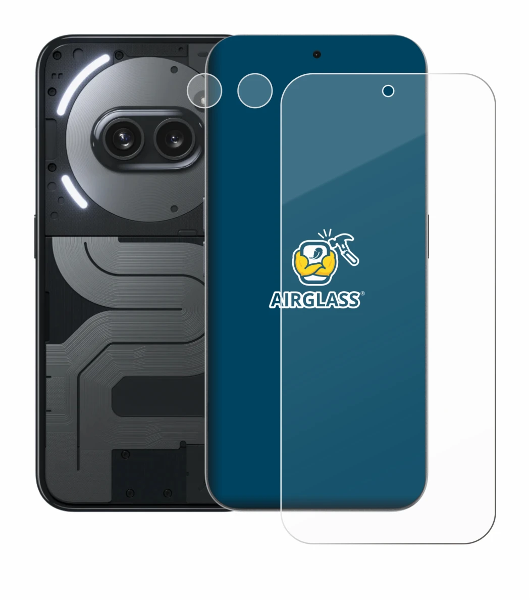 Image de l'appareil Nothing Phone (2a) Plus (Avant+Caméra) avec une grande variété de protections d'écran.