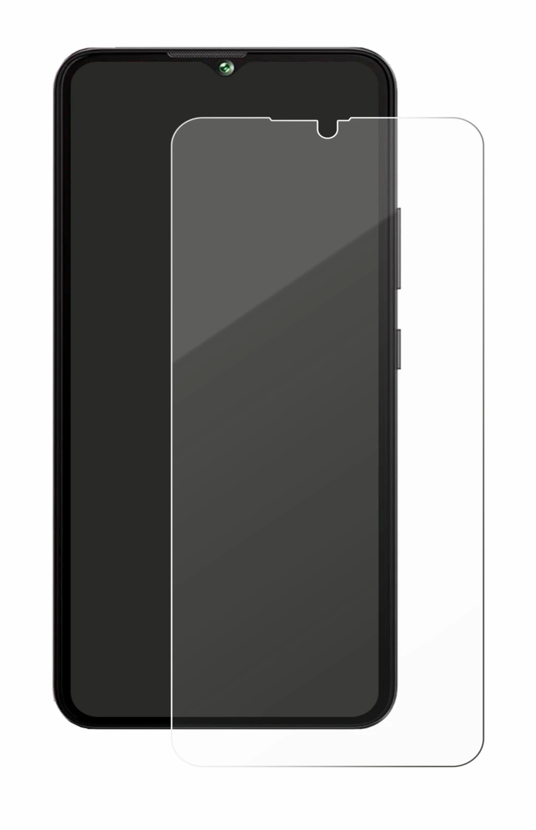 Image de l'appareil Cubot A10 avec une grande variété de protections d'écran.