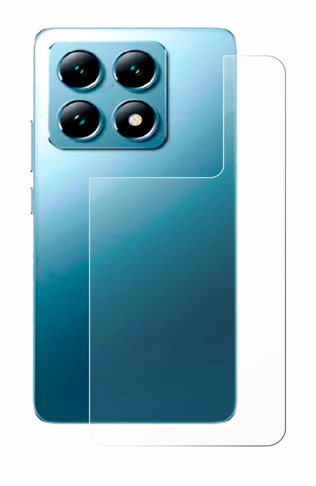 Image de l'appareil Xiaomi 14T (Arrière) avec une grande variété de protections d'écran.