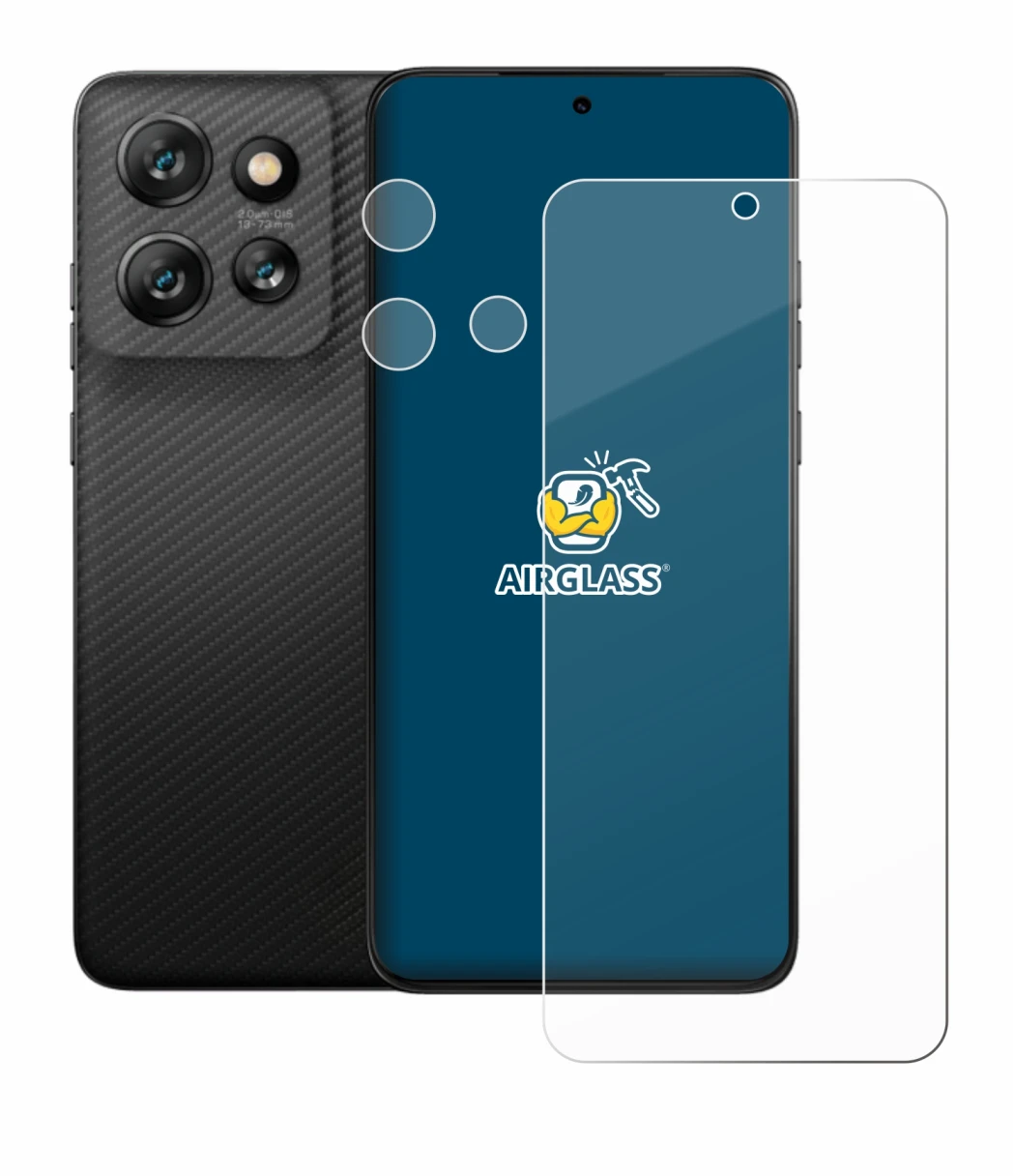 Image de l'appareil Motorola ThinkPhone 25 (Avant+Caméra) avec une grande variété de protections d'écran.