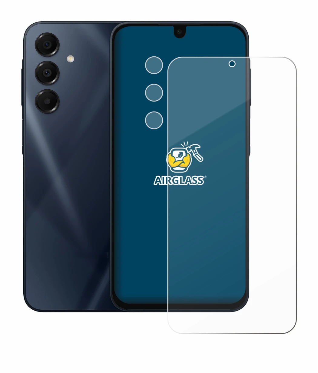 Image de l'appareil Samsung Galaxy A16 4G (Avant+Caméra) avec une grande variété de protections d'écran.