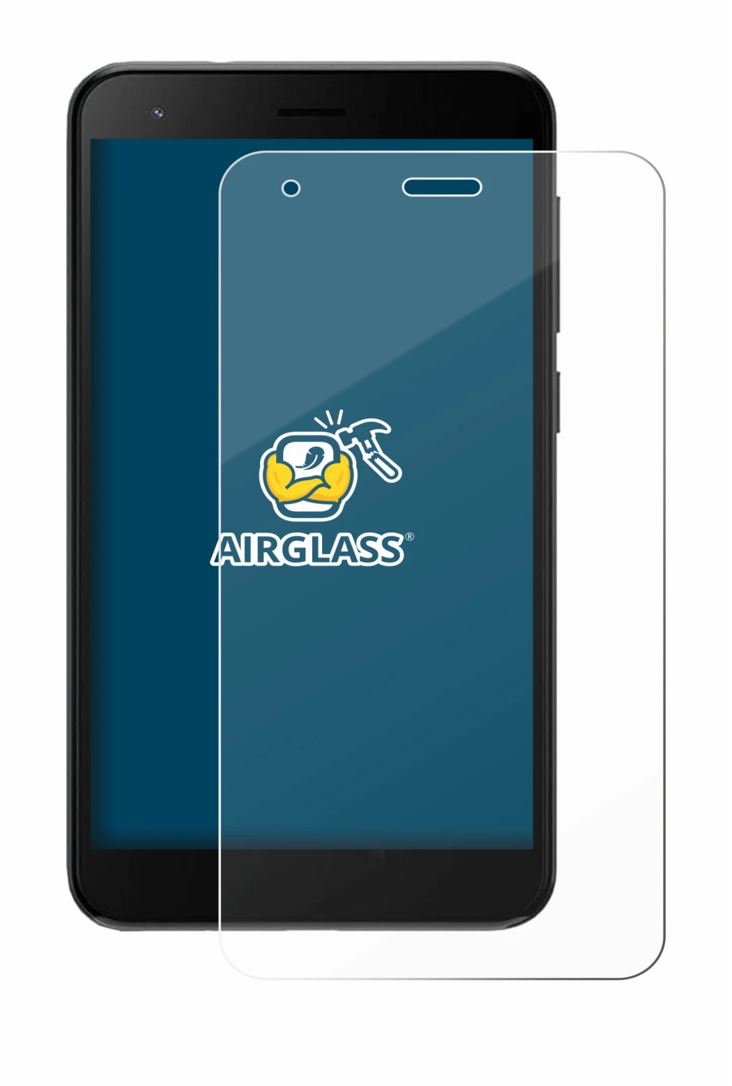 Image de l'appareil ZTE Blade A35 lite avec une grande variété de protections d'écran.