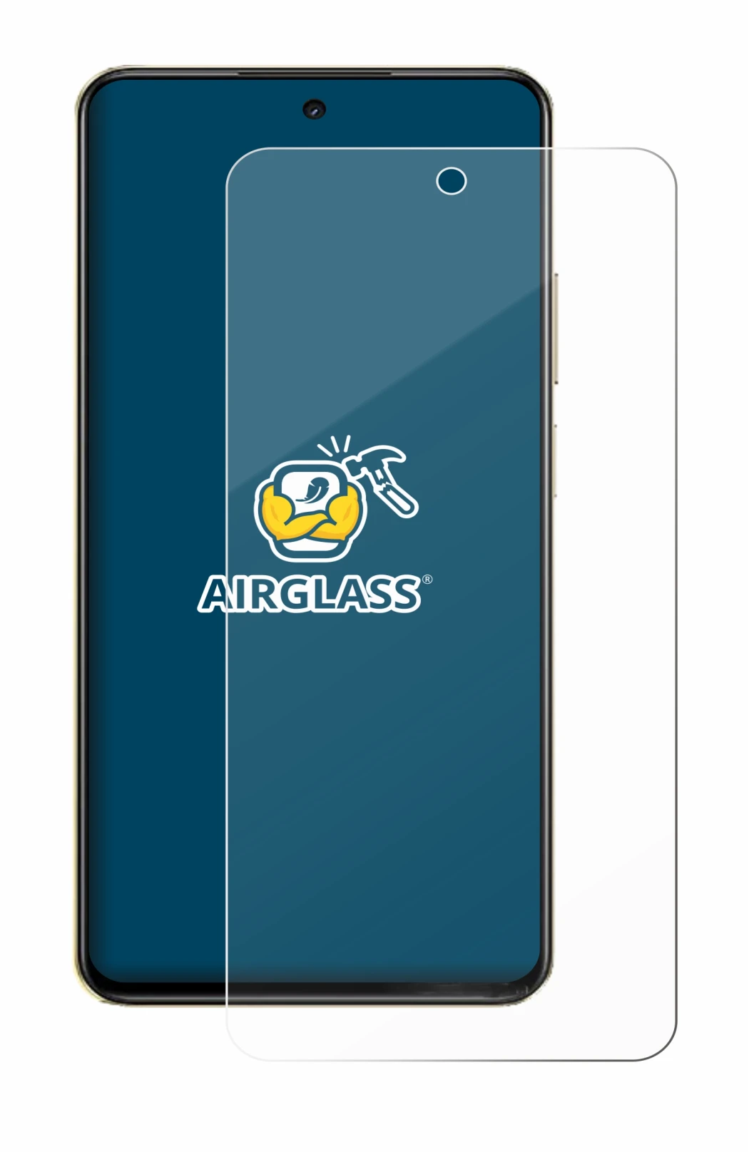 Image de l'appareil realme C75 avec une grande variété de protections d'écran.