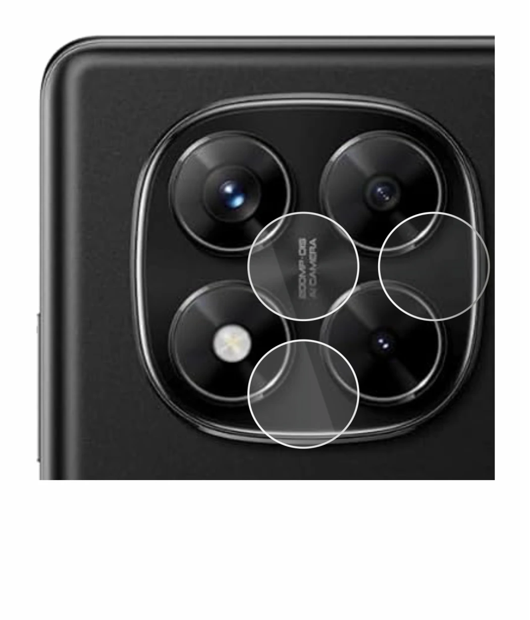 Image de l'appareil Xiaomi Redmi Note 14 Pro (Caméra UNIQUEMENT) avec une grande variété de protections d'écran.