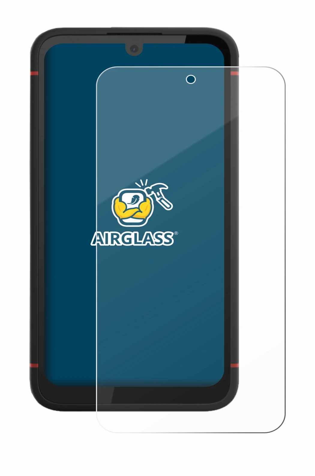 Image de l'appareil Volla Phone X23 avec une grande variété de protections d'écran.