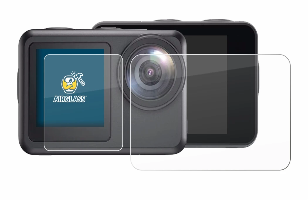 Image de l'appareil Akaso Brave 7 LE avec une grande variété de protections d'écran.