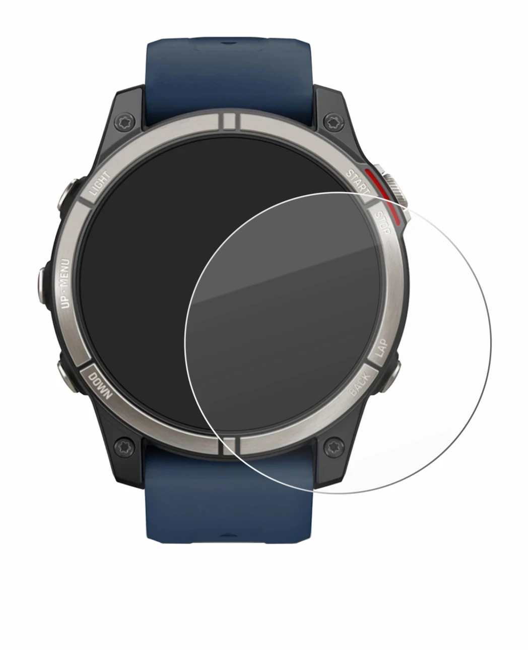 Image de l'appareil Garmin quatix 7 Pro avec une grande variété de protections d'écran.