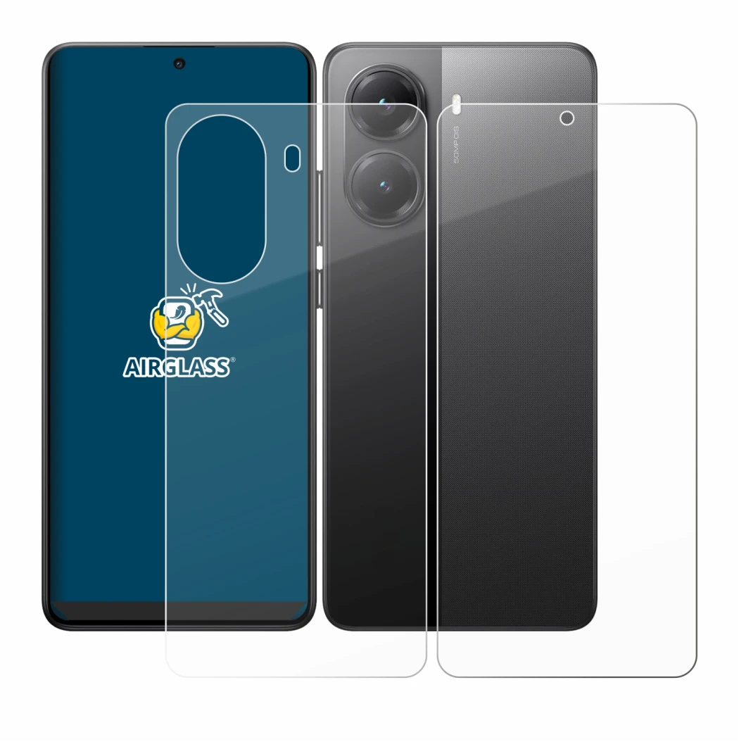 Image de l'appareil Xiaomi Poco X7 Pro (Avant+Arrière) avec une grande variété de protections d'écran.