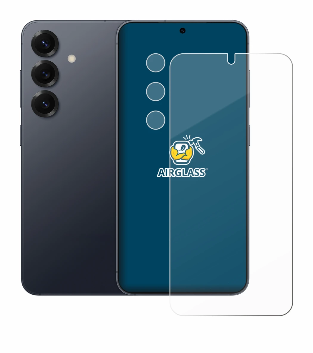 Image de l'appareil Samsung Galaxy S25 Plus (Avant+Caméra) avec une grande variété de protections d'écran.