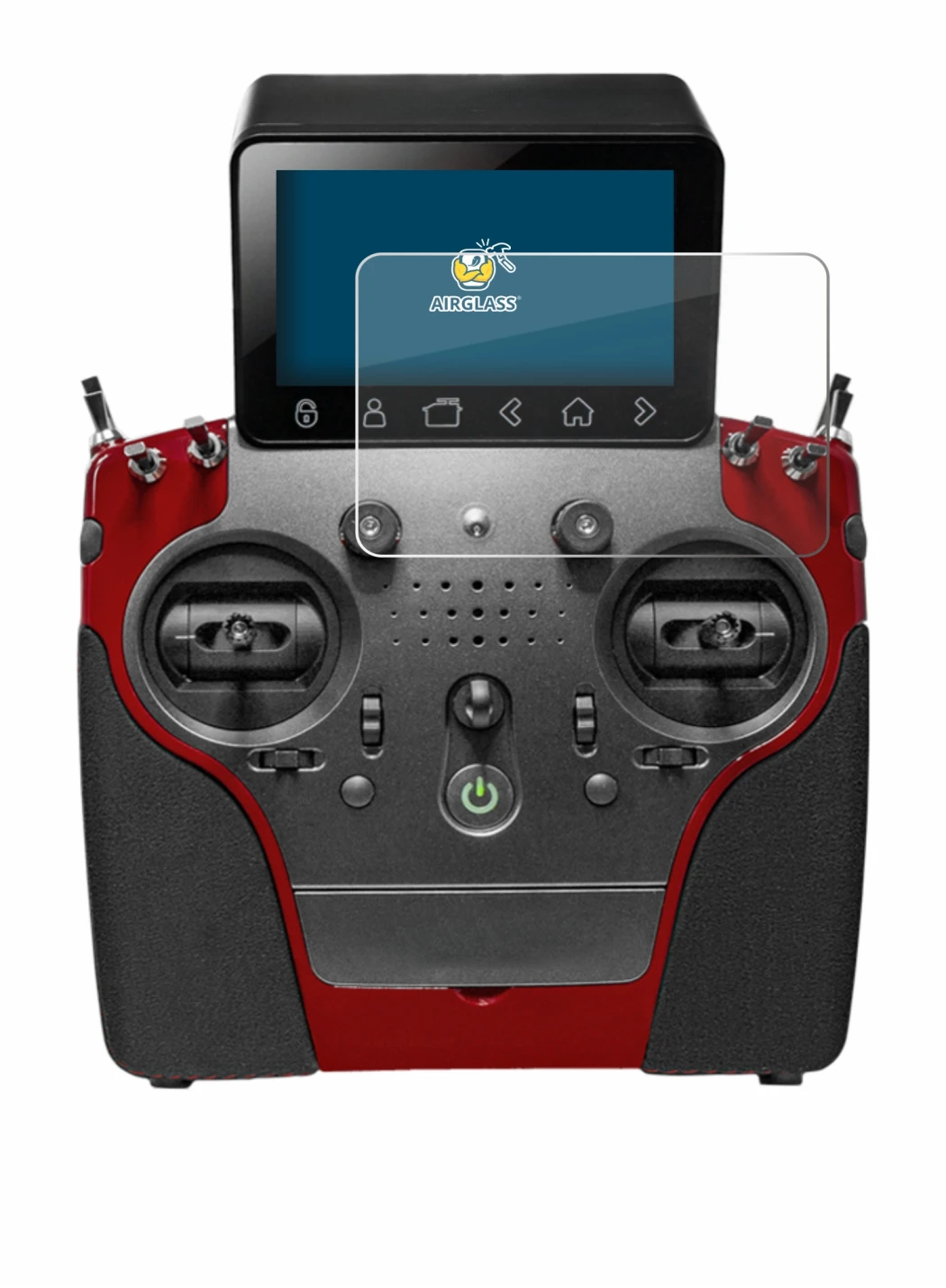 Image de l'appareil PowerBox Systems Atom avec une grande variété de protections d'écran.