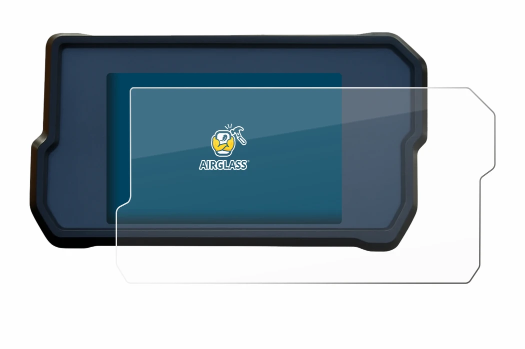 Image de l'appareil KTM 390 / 890 Adventure 2020+ avec une grande variété de protections d'écran.