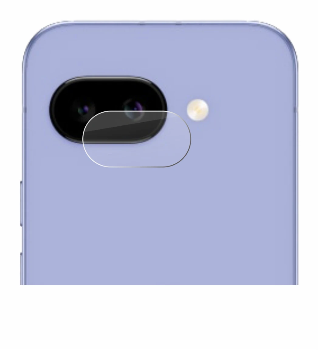 Image de l'appareil Google Pixel 9a (Caméra UNIQUEMENT) avec une grande variété de protections d'écran.