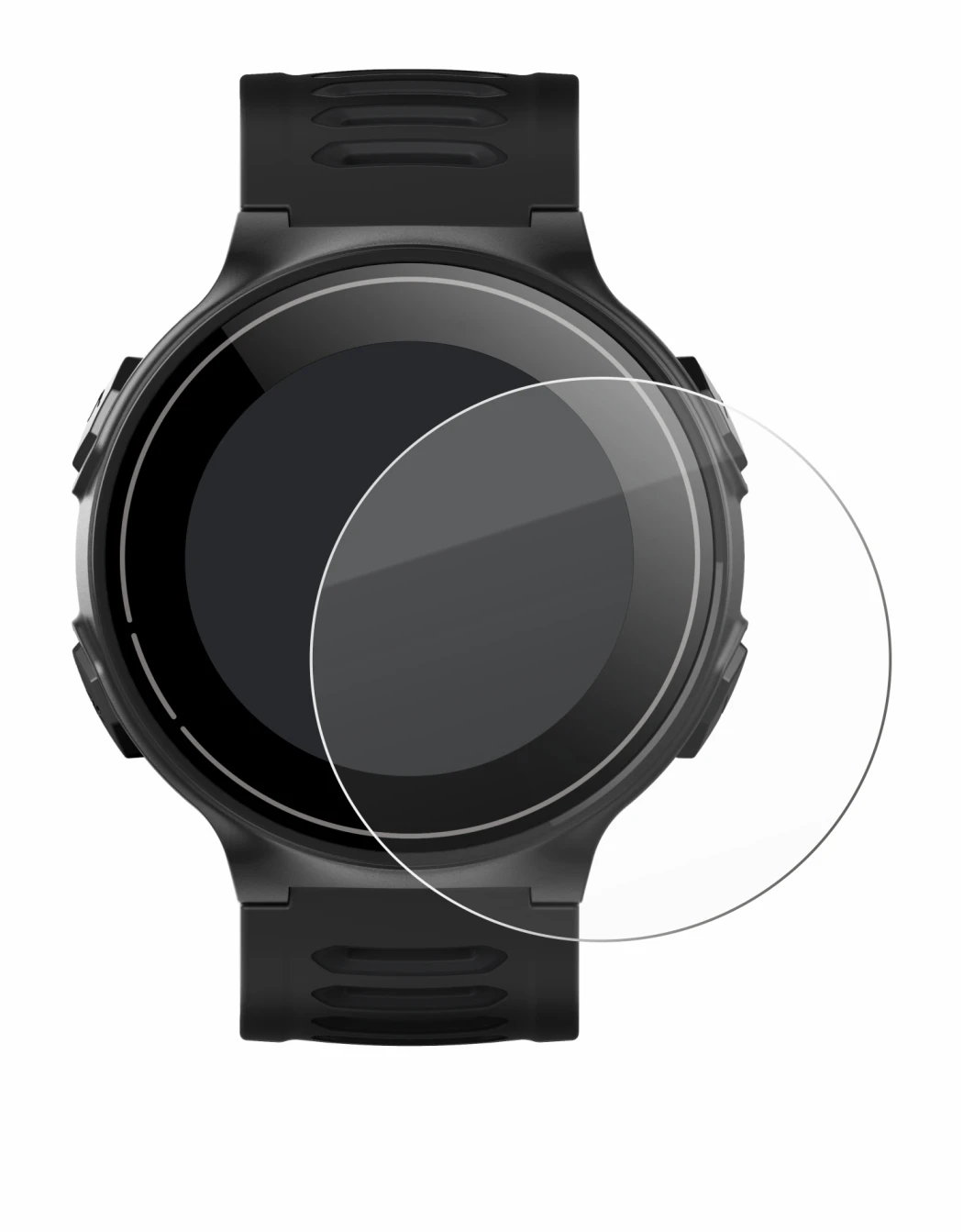 Image de l'appareil Kiprun GPS 500 Coros avec une grande variété de protections d'écran.