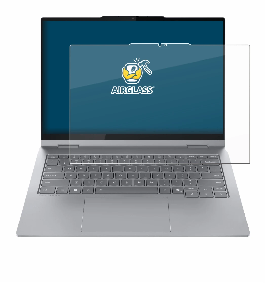 Image de l'appareil Lenovo ThinkBook 14 2-in-1 Gen 5 avec une grande variété de protections d'écran.